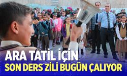Ara tatil için son ders zili bugün çalıyor