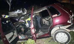 Otomobil şarampole yuvarlandı: 4 yaralı