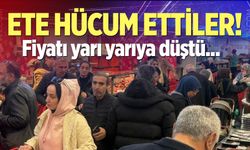 Fiyatı yarı yarıya düşen ete hücum ettiler!