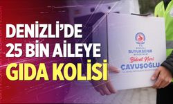 Denizli'de 25 bin aileye gıda kolisi