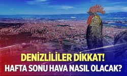 Denizli'de hafta sonu hava nasıl olacak?