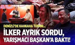 Denizli’de kahkaha tufanı… İlker Ayrık sordu, yarışmacı Başkan'a baktı