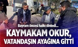 Güney Kaymakamı Okur vatandaşın ayağına gitti