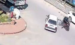 Motosiklet sürücüsü ölümden döndü