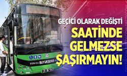 Denizli'de sefer saatlerine geçici düzeleme