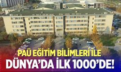 PAÜ Eğitim Bilimleri İle Dünya’da İlk 1000’de!