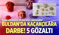 Roma dönemine ait eserlerle yakalandılar!