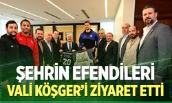 Şehrin Efendileri, Vali Köşger’i ziyaret etti