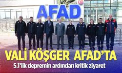 5.1’lik depremin ardından kritik ziyaret