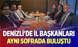 Denizli'de il başkanları aynı sofrada buluştu