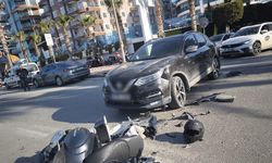 SUV ile motosikletin çarpıştığı kazada can verdi!