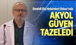 Denizli Diş Hekimleri Odası’nda Musa Akyol güven tazeledi