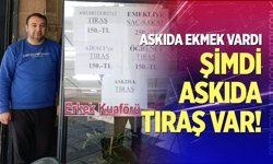 Askıda ekmek vardı, şimdi askıda tıraş var!