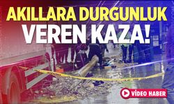 Akıllara durgunluk veren kaza!