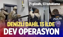 Denizli dahil 13 ilde dev bahis operasyonu; 71 gözaltı, 53 tutuklama