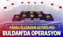 Buldan’da kaçak alkol ve tütün operasyonu