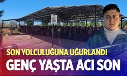Denizli’de kazada ölen genç son yolculuğuna uğurlandı