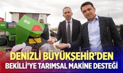 Denizli Büyükşehir’den Bekilli’ye tarımsal makine desteği