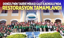 Denizli’nin Tarihi Mirası Gazi İlkokulu’nda Restorasyon tamamlandı