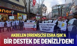 Akbelen direnişçisi Esra Işık'a bir destek de Denizli'den!
