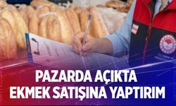 Denizli’de pazarda açıkta ekmek satışına yaptırım