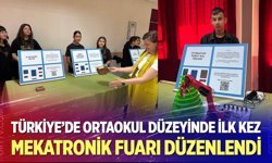 Türkiye’de ortaokul düzeyinde ilk kez mekatronik fuarı düzenlendi