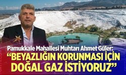 Muhtar Güler: “Beyazlığın korunması için doğal gaz istiyoruz”