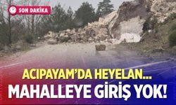 Yoğun yağış heyelana neden oldu, mahalleye ulaşım kesildi