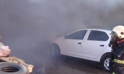 Yeni iş yeri gözlerinin önünde yandı