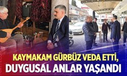 Kaymakam Gürbüz veda etti, duygusal anlar yaşandı