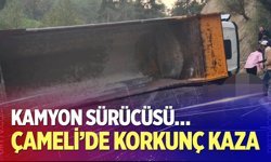 Çameli'de korkunç kaza