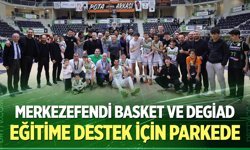 Merkezefendi Basket ve DEGİAD eğitime destek için parkede