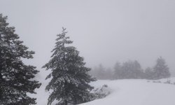 Muğla'da Nisan'da kar sürprizi