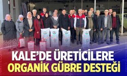 Kale’de üreticilere organik gübre desteği