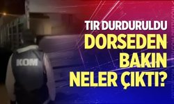 Denizli’de durdurulan tırın dorsesinden bakın neler çıktı?