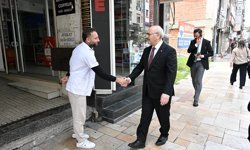 Vali Köşger, esnafla buluştu