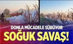 Denizli’de zirai donla mücadele sürüyor