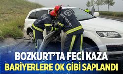 Bozkurt'ta feci kaza