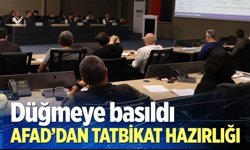 AFAD'dan tatbikat hazırlığı