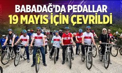 Babadağ'da pedallar 19 Mayıs için çevrildi
