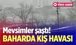 Denizli'de baharda kış havası