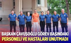 Başkan Çavuşoğlu’ndan bayram mesaisindeki personele ve hastalara ziyaret
