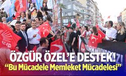Denizli CHP'den Özel'e Destek Yürüyüşü