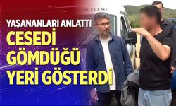 Cesedi gömdüğü yeri gösterdi