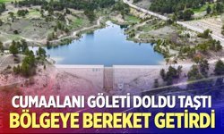 Cumaalanı göleti doldu taştı,  bölgeye bereket getirdi