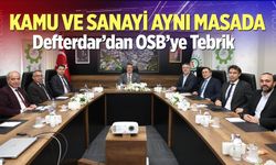 Defterdar’dan OSB’ye Tebrik