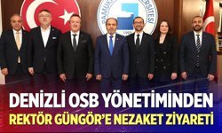 Denizli OSB Yönetiminden, PAÜ Rektörü Prof. Dr. Mahmud Güngör’e Nezaket Ziyareti