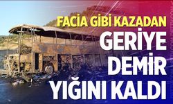 Facai gibi kazadan geriye sadece demir yığını kaldı