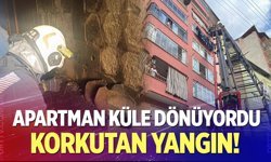 Hacıkaplanlar'da korkutan yangın!