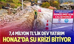 Honaz’da su krizi bitiyor